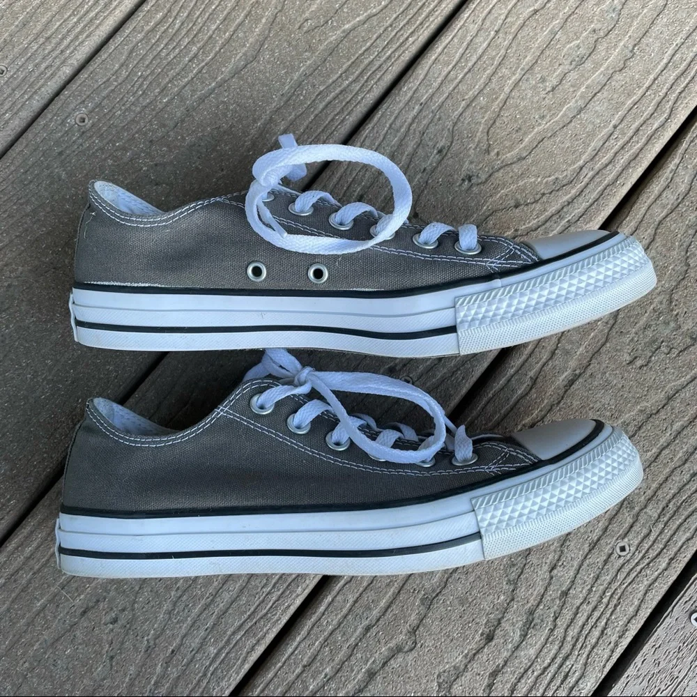 Converse Chuck Taylor All Star Low Top Sneakers - Gray - Picture 5 of 8